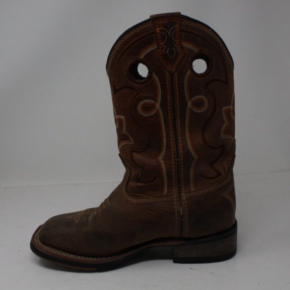 Dan Post Boots Women's 6M Brown Jesse Barnyard Square Toe Western Cowboy DP6052 - Picture 10 of 16
